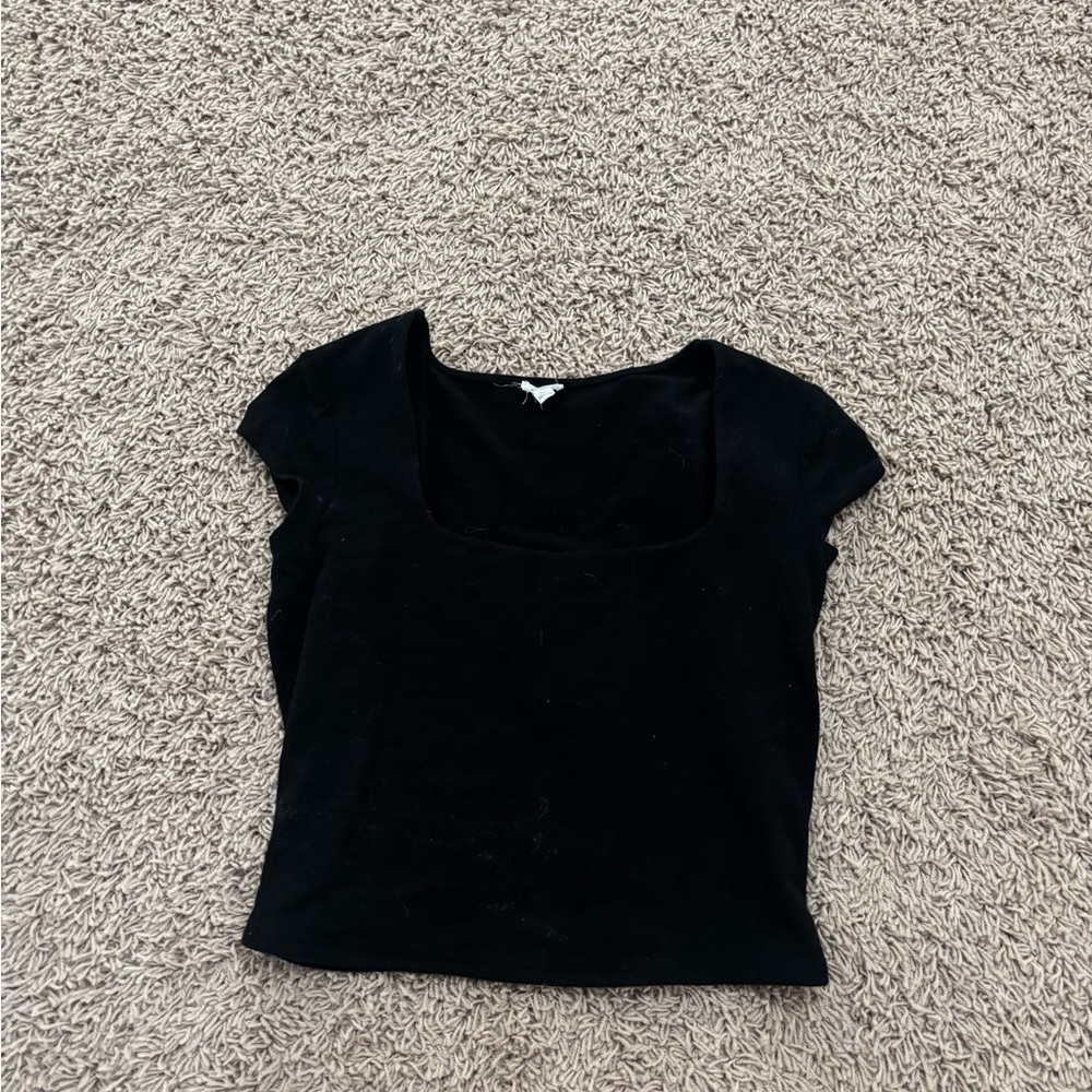 Garage Black Crop Top
